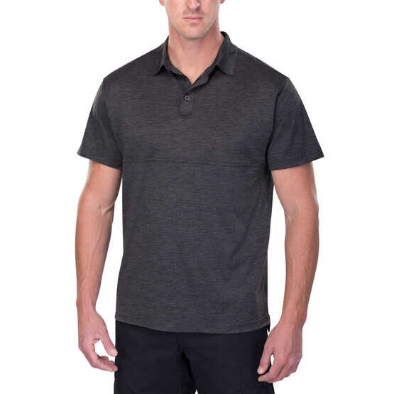 Vertx Assessor Polo Shirt in heather black from front
